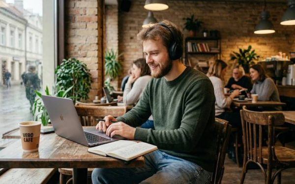 savarankiškai dirbantis vyras